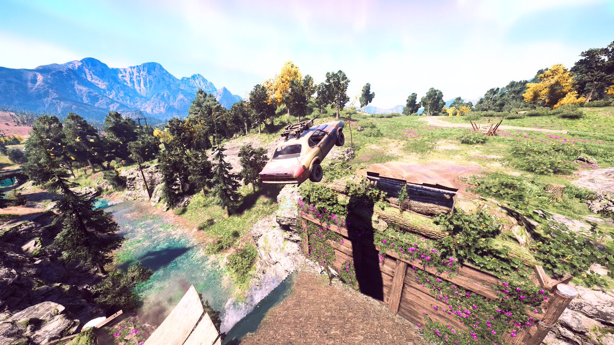 LordWaggy's tweet photo. Who else can't resist a ramp? \^_^/ #carjumping #Ramp #Speeding #vehicle #Gamescreenshot #VirtualPhotography #Gaming https://t.co/3fmPSyd6md