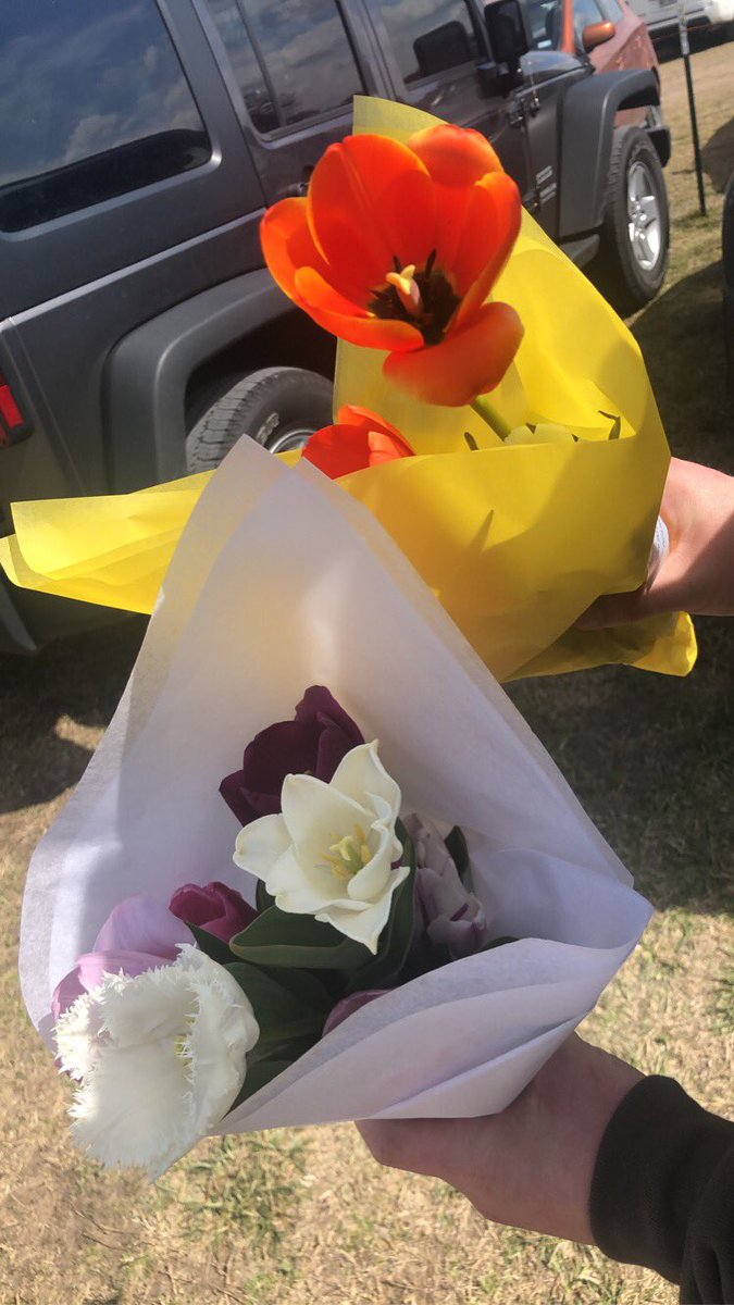 Whit_Gordon's tweet photo. Magnolia, tiny house, and Texas Tulips! Love you endlessly ❤️ https://t.co/H5SRFhTdmS