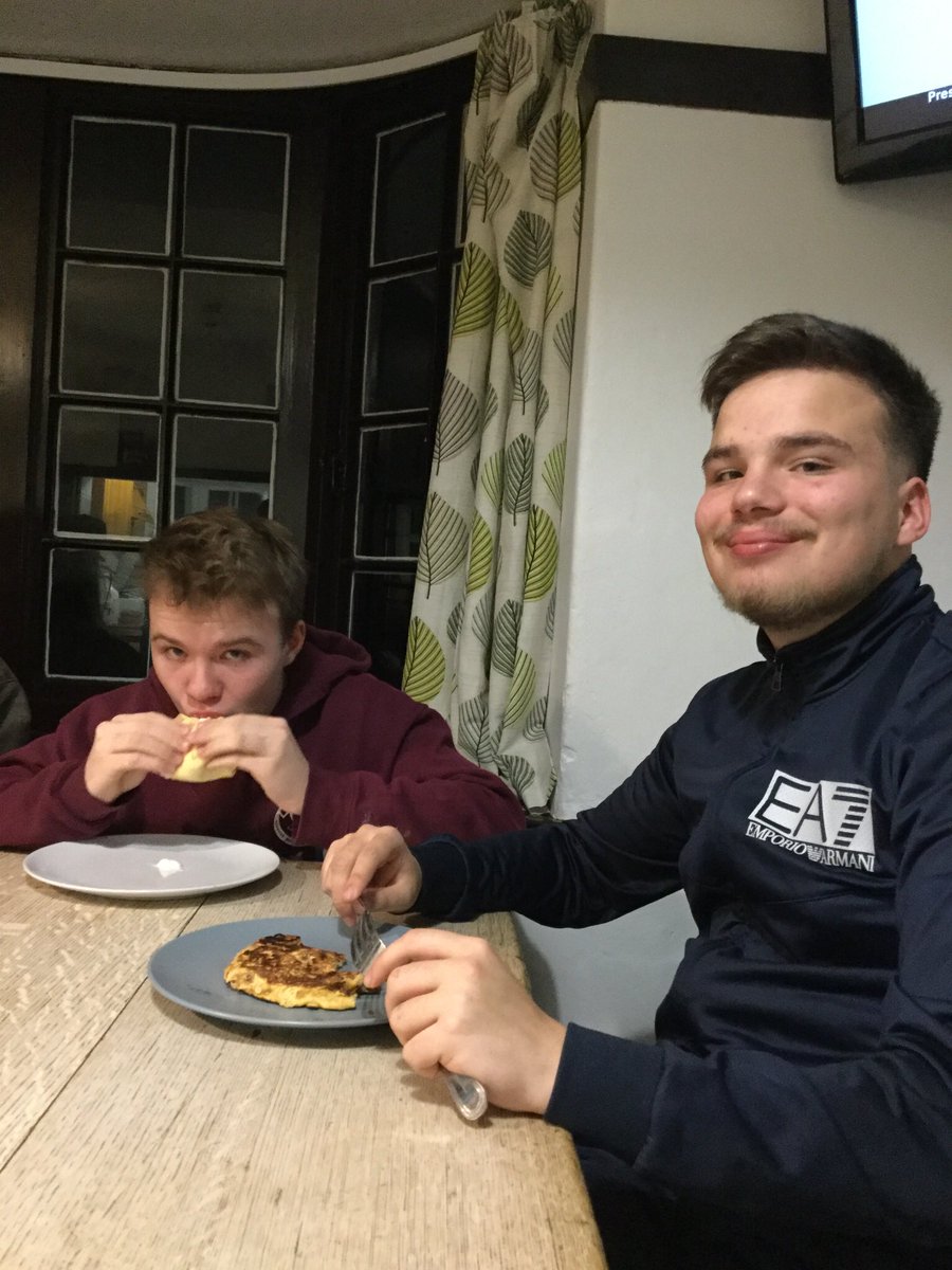 The boarders had fun last Tuesday, making pancakes for pancake day!🥞😋 #PancakeDay #mystchris #iloveboarding
