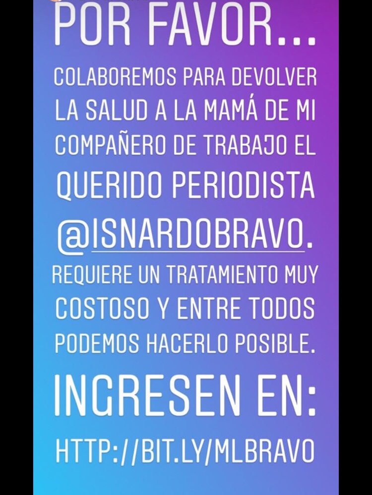 isnardobravo's tweet photo. ¡¡Atención!! No sabemos por qué razón están recirculando una campaña del año 2019 que hicimos cuando mi mamá se nos cayó y hubo que operarla. POR FAVOR NO LA COMPARTA, NI REENVÍE. Es vieja. Mi madre está bien de salud y NO estamos solicitando ayuda de ningún tipo. Gracias. 👇🏼 https://t.co/6KBcD34CQs