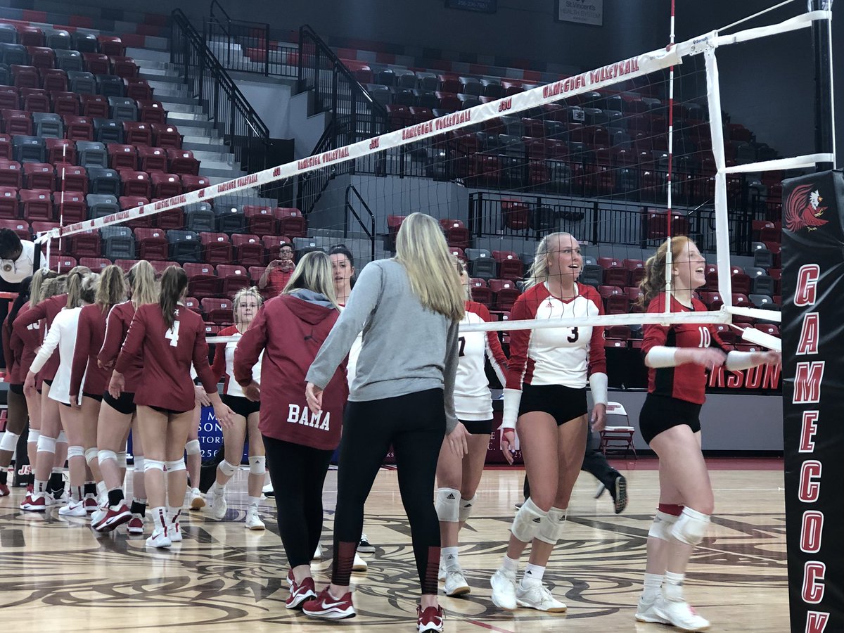 Spring Match: JSU pulls out the victory over Alabama in 5 sets! 28-26, 24-26, 14-25, 25-18, 15-7. Halverson led the way with 18 Kills &amp; 4 blocks &amp; hit 467% !! Milton added 16 Kills, &amp; Libs delivered 54 Assists &amp; had 7 Kills. Carmichael led in digs with 21 &amp; also had 5 Aces.