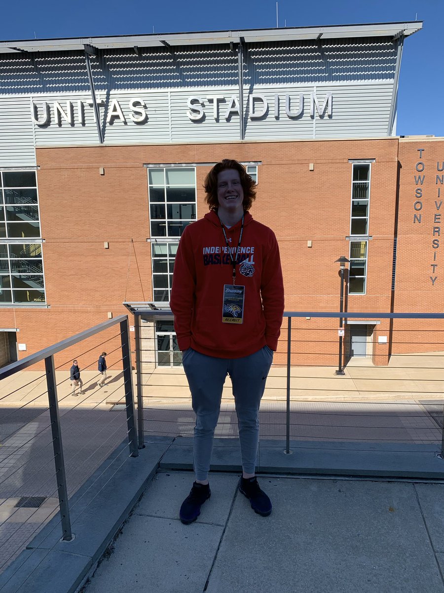 GriffinPatt85's tweet photo. Had a great day at Towson today!  Look forward to getting back up soon! Thanks for the invite @CoachCBauer @CoachBillLang @CoachVanZile https://t.co/BI0X4LVFHx