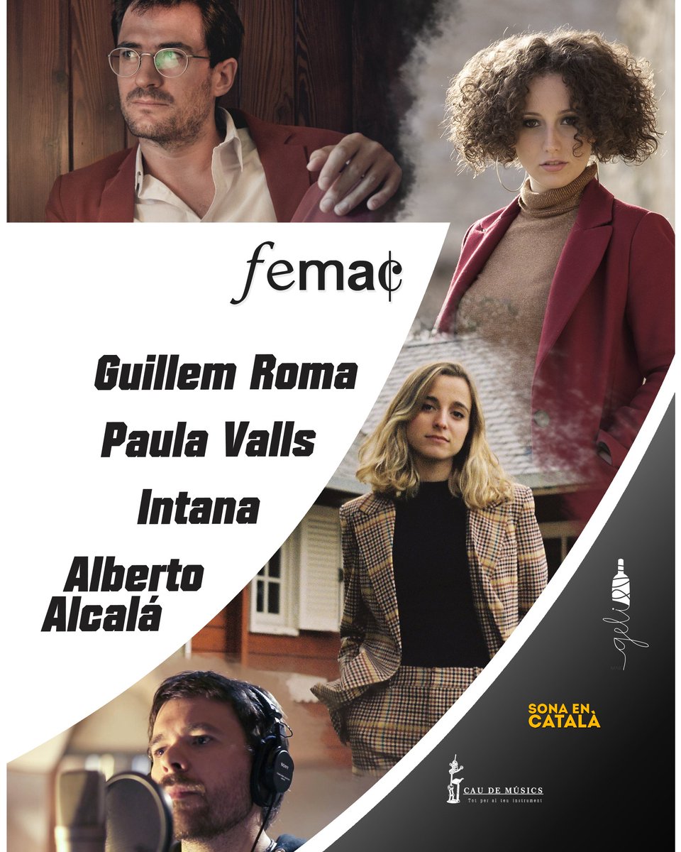 No et perdis el FEMAC 2020 a @can_palots 🗓 7/3 🕖19 h amb @guillemroma @albertoalcalamusica <a href="/intana_music/">INTANA</a> <a href="/pvallsb/">paula valls</a> venda d'entrades a escenagran.cat  <a href="/escenagran/">Escena grAn</a> <a href="/sonaencatala/">Sona en català</a> #escenagran #ajcanovelles #siquemestima #musica