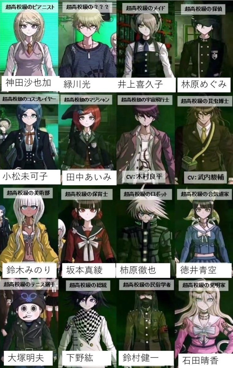サネ ダンガンロンパの声優ヤバくねｗ