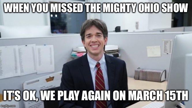 The_MightyOhio's tweet photo. March 15th at @MagBarOldLou with @VOArockers, Push Start and Scrooge Mandela. See you there! #SNL #UncleMeme https://t.co/r6gAUmR1rU