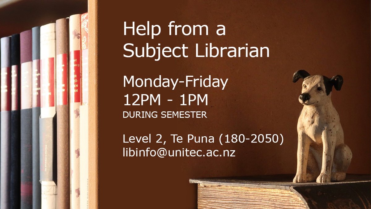 UnitecLibrary's tweet photo. Nau mai, haere mai ki te Whare Wānanga o Wairaka.
We look forward to seeing you in the Library and helping you with your information needs during your time at Unitec. 

For more information on Unitec Library resources and services, please click here: https://t.co/NQvOplwsY5 https://t.co/ifWTVwdtL7