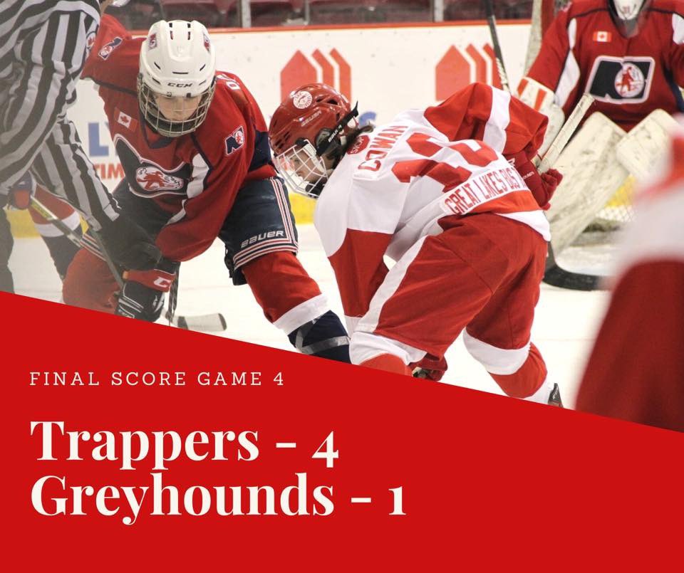Nice win today in semi-Finals 4-1.  Trappers take the series 3 games to 1