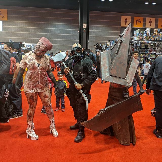 ShopBathomet's tweet photo. Anyone else as excited for the rumored #kojima Silent Hill as we are? True story, I forgot I set my phone ringer to the Silent Hill siren, and scared the shit out of myself the other day. #silenthill #cosplay #C2E2 https://t.co/5tN694fqLZ https://t.co/3e8T3M87eO