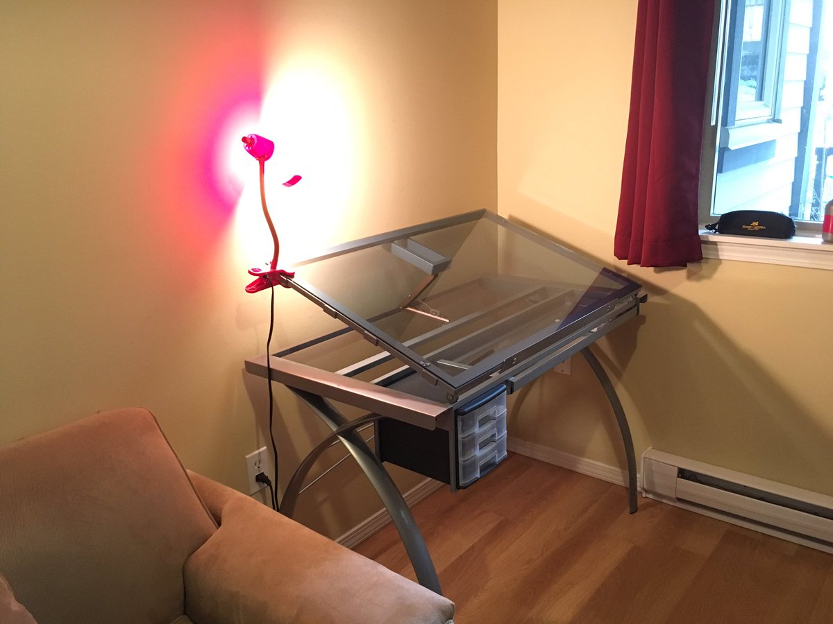 jdempseydesigns's tweet image. For the first time in 5+ years I finally have my drafting table back up and running. I can’t wait to start creating art again. #artist #draftingtable #create