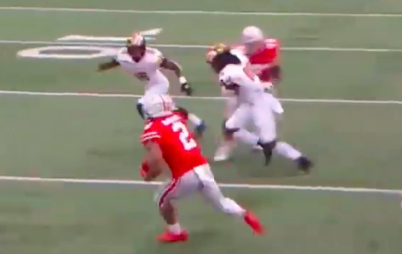 ‘Variation in short-areas’Dobbins undoubtedly benefitted from read option concepts & a solid offensive ecosystem at Ohio State. The question I ask myself when players come from great programs is: “Can they ‘win’ on their own?”How can he 'win' on this rep below?