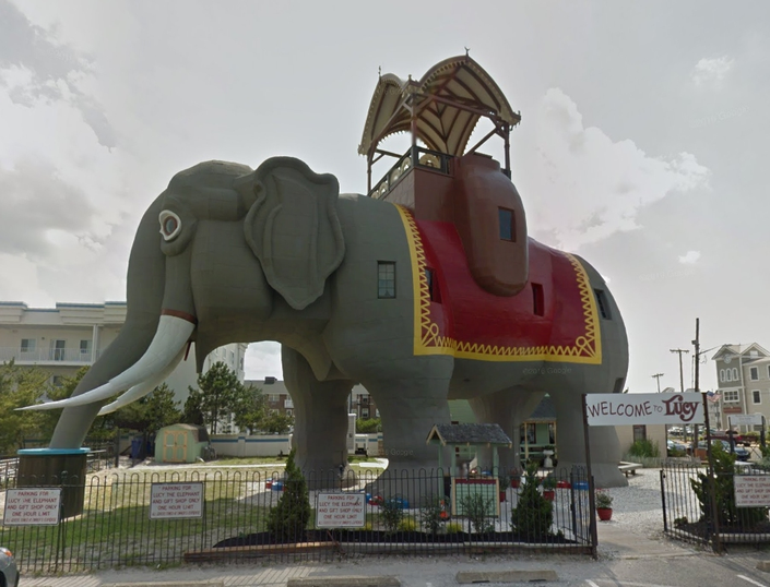 HosteStayEasy's tweet photo. Sleep Inside Margate's Lucy The Elephant. She's On Airbnb:

https://t.co/Vm0YwHpkou https://t.co/DOVbApSgux