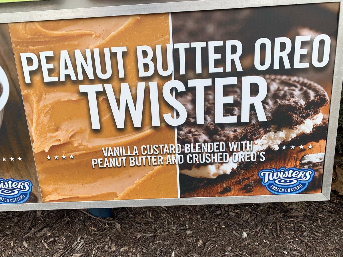 CustardFrozen's tweet photo. It’s MARCH! That means warmer weather is headed our way! There’s a lot of things happening in March and to celebrate we’ve rereleased our annual Shamrockin Shake, PB Oreo twister, lady bug twister, and thin mint! https://t.co/i1ieJNYo8n