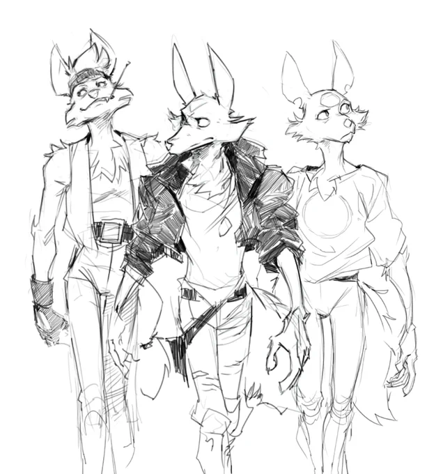 Did a sketch of the good ol' boys out on the prowl well before things got shook up.? #MagnumBullets #KnightsoftheLightTable 