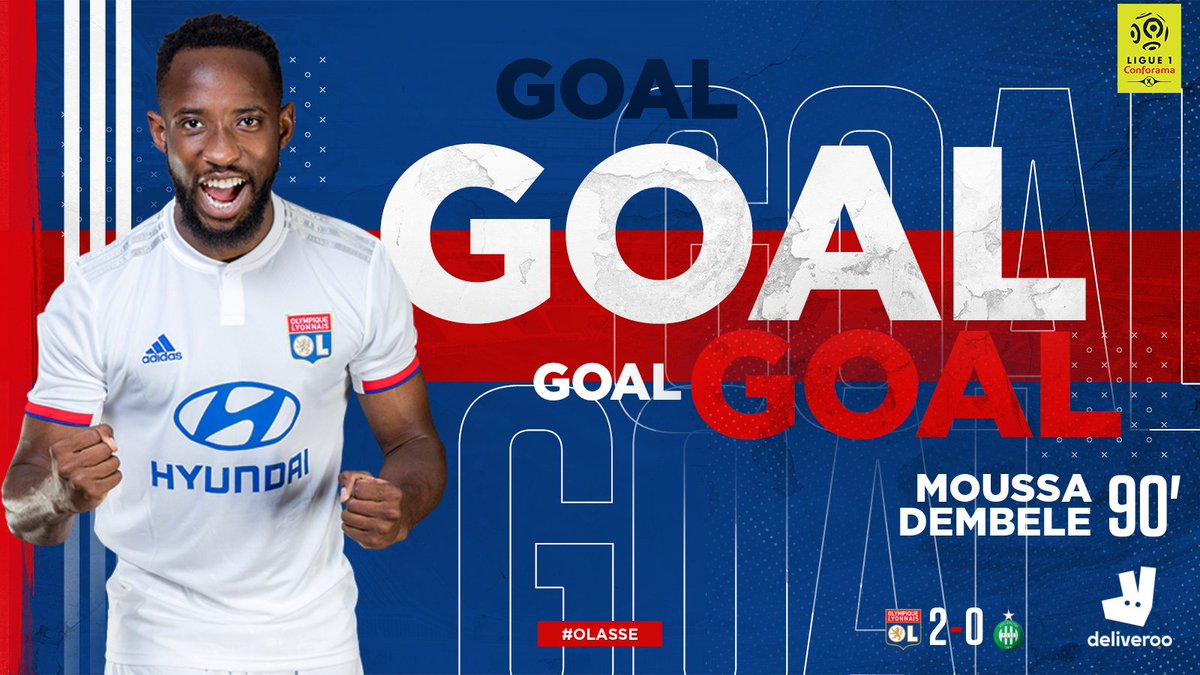 OL_English's tweet photo. 90+5' YESSSSSSSSSSS! @MDembele_10 does it AGAIN!

#OLASSE 2-0 https://t.co/iZU7awX8Vw