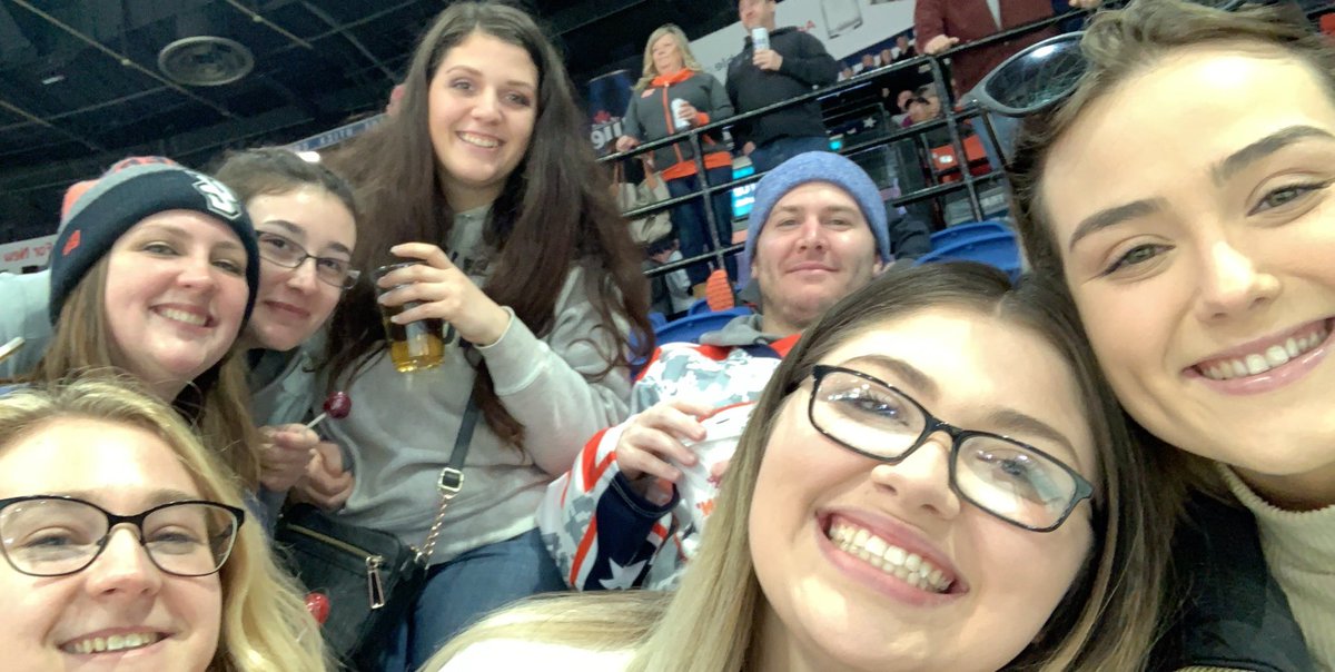 lostinjanell's tweet photo. my hockey family ❤️ #section113 https://t.co/rZfOQ6dRq7