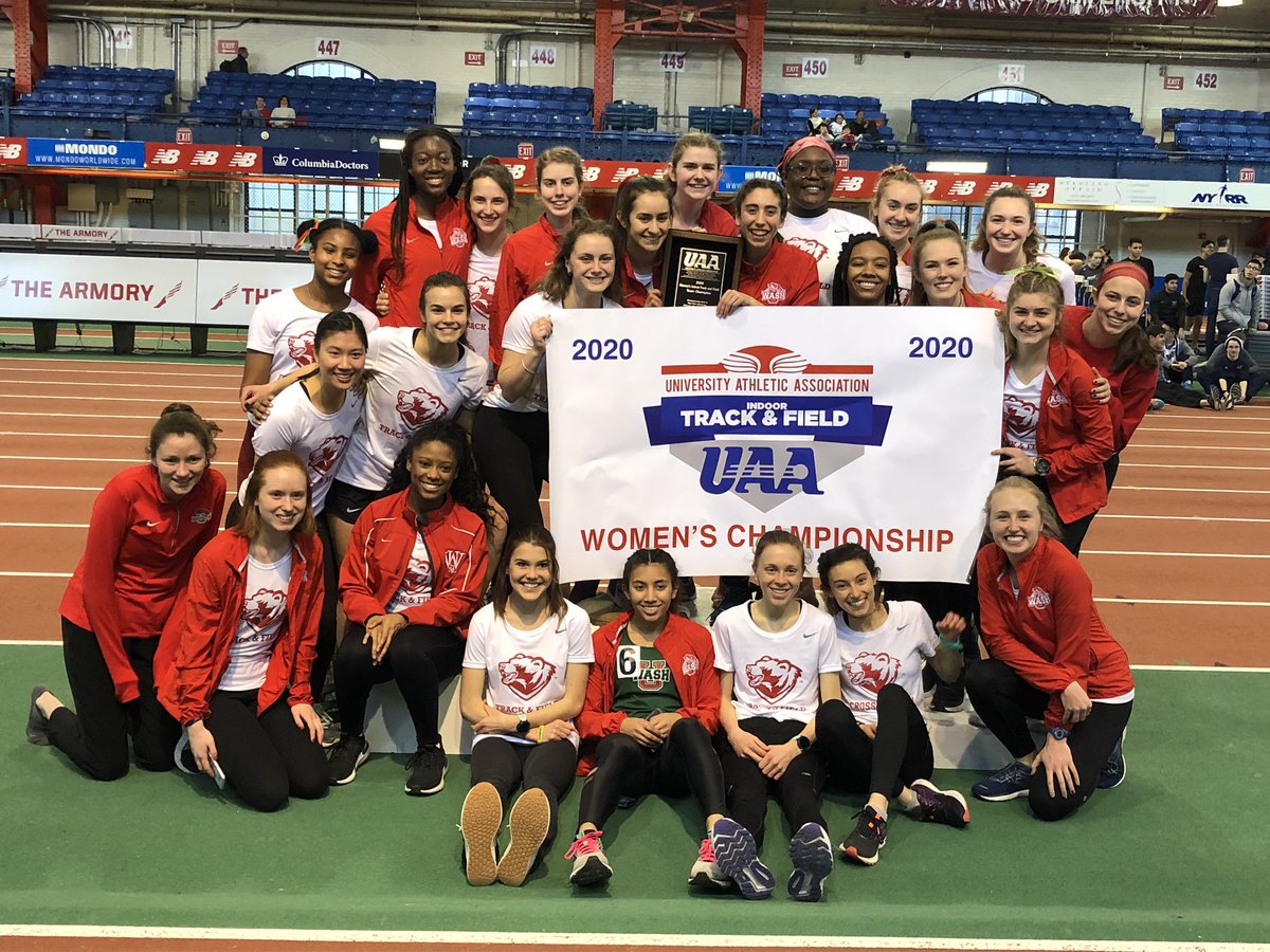 WASHU_XCTF's tweet image. Men and women are UAA champs! #letsgowashu #rfgb #twoteamsonefamily #meetsarentwononpaper