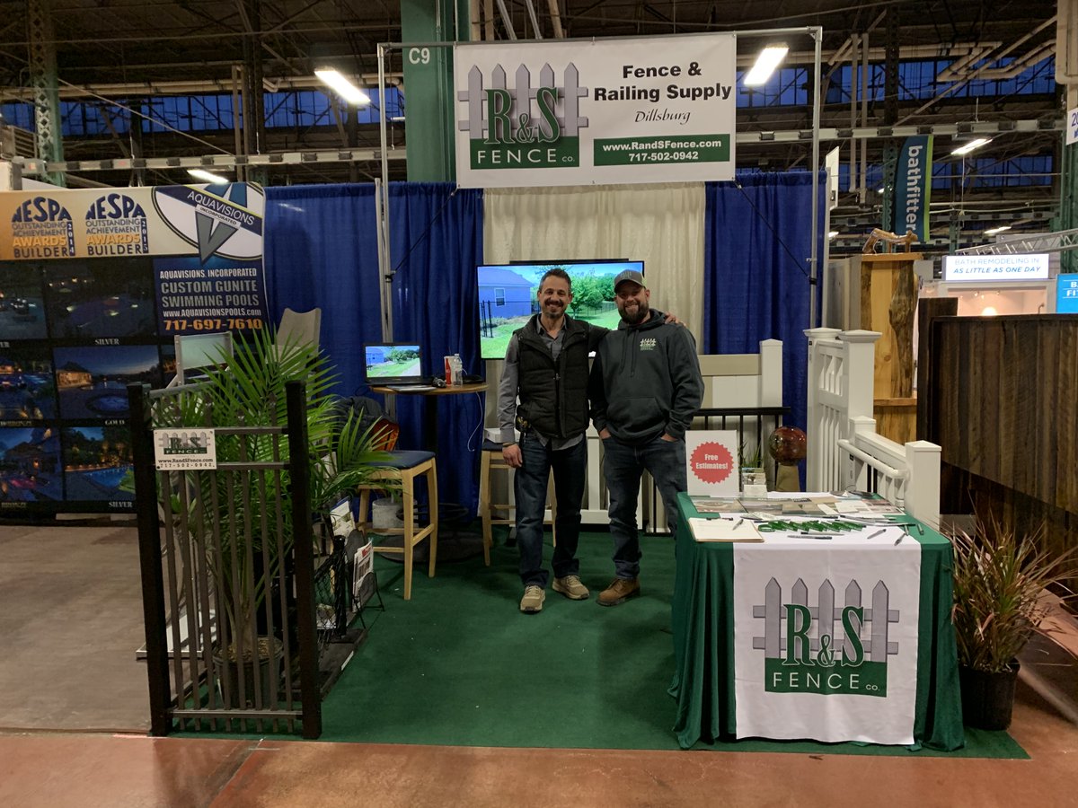 RSFENCE's tweet photo. Thanks to everyone who came out and saw us at the PA Home and Garden Expo! We had a lot of fun and met a lot of great people!

#homeshow #fun #randsfenceco https://t.co/qW9uZcvT6d
