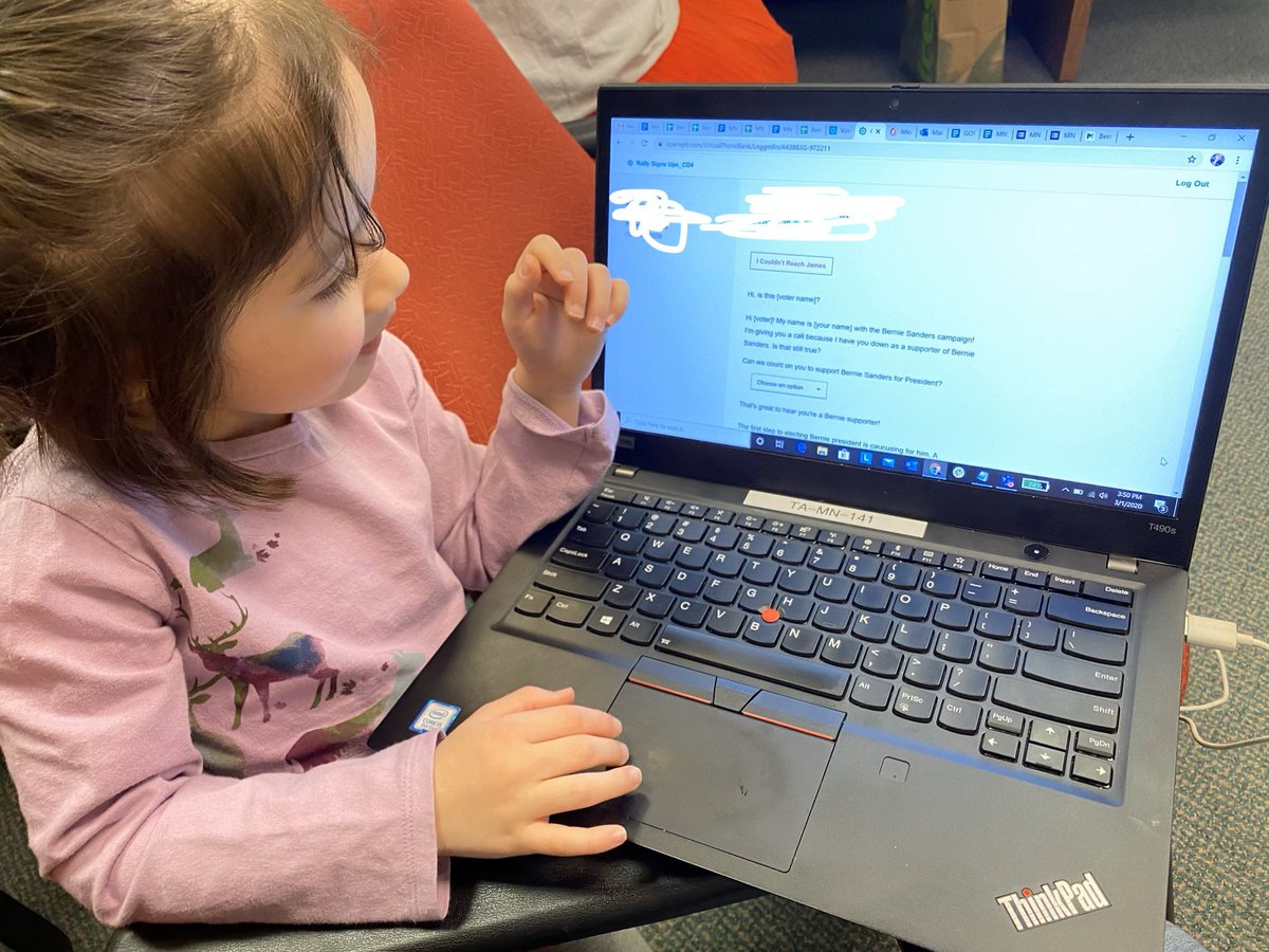MJTrygg's tweet photo. My 5 yr old helping #GOTV for @BernieSanders! #NotMeUs #MNforBernie #TakeActionforBernie https://t.co/s6QqfYXLqE