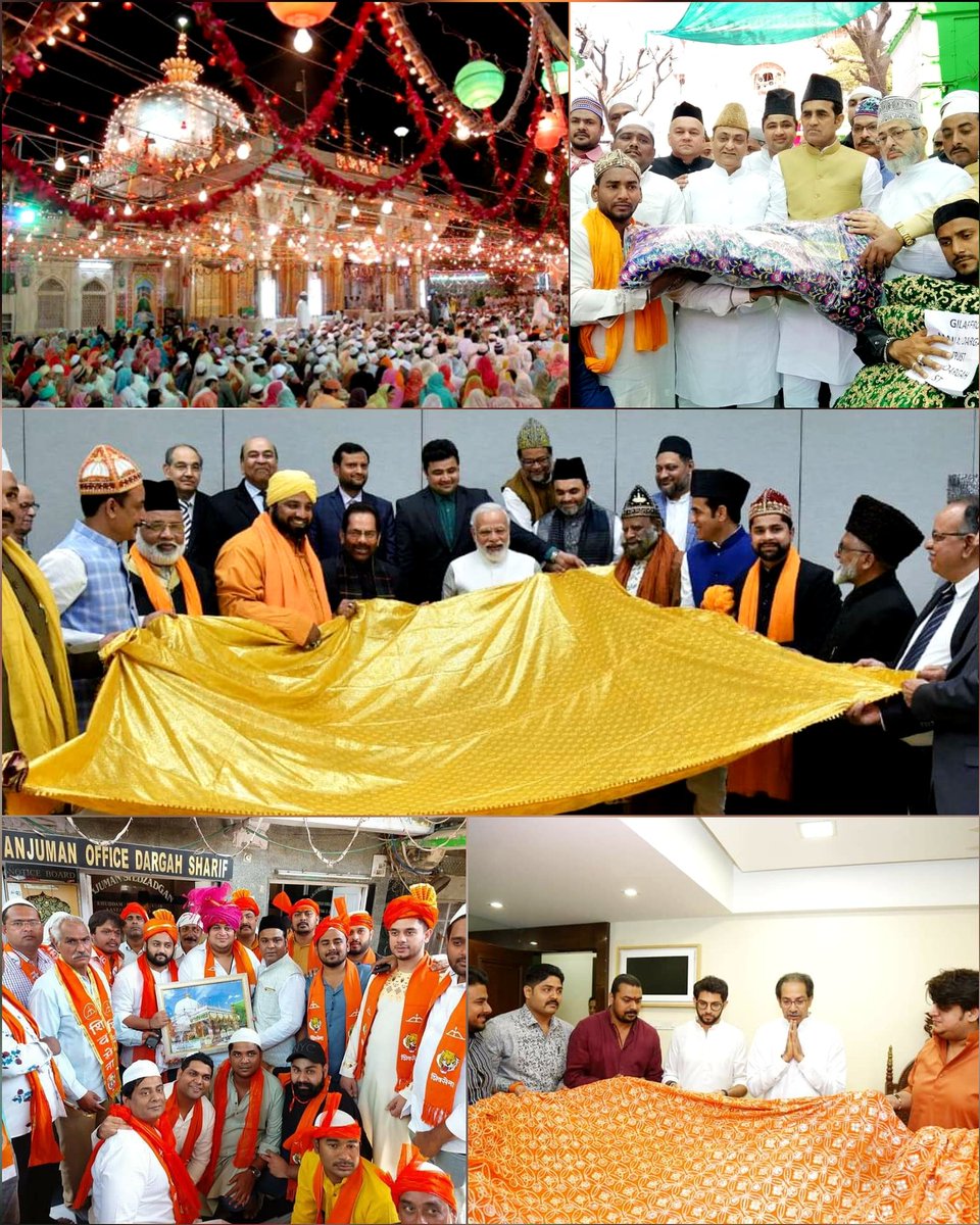 HeroShakir's tweet photo. *🌹🌹808th Urs Mubarak Of Khwaja Garib Nawaz (R.A)

*👑Khwaja Garib Nawaz Ki 🕌Dargah Per Har Saal Ki Tarah Is Saal Bhi (PM) Narendra Modi Ne Bhi Chadar Pesh Kiya
🕌Haji Ali Dargah &amp;🕌Mahim Dargah Ke Trust 👤Suhail Khandwani Ne Bhi 🌟Chadar Pesh Kiya Aur https://t.co/X2B0zZmKqg