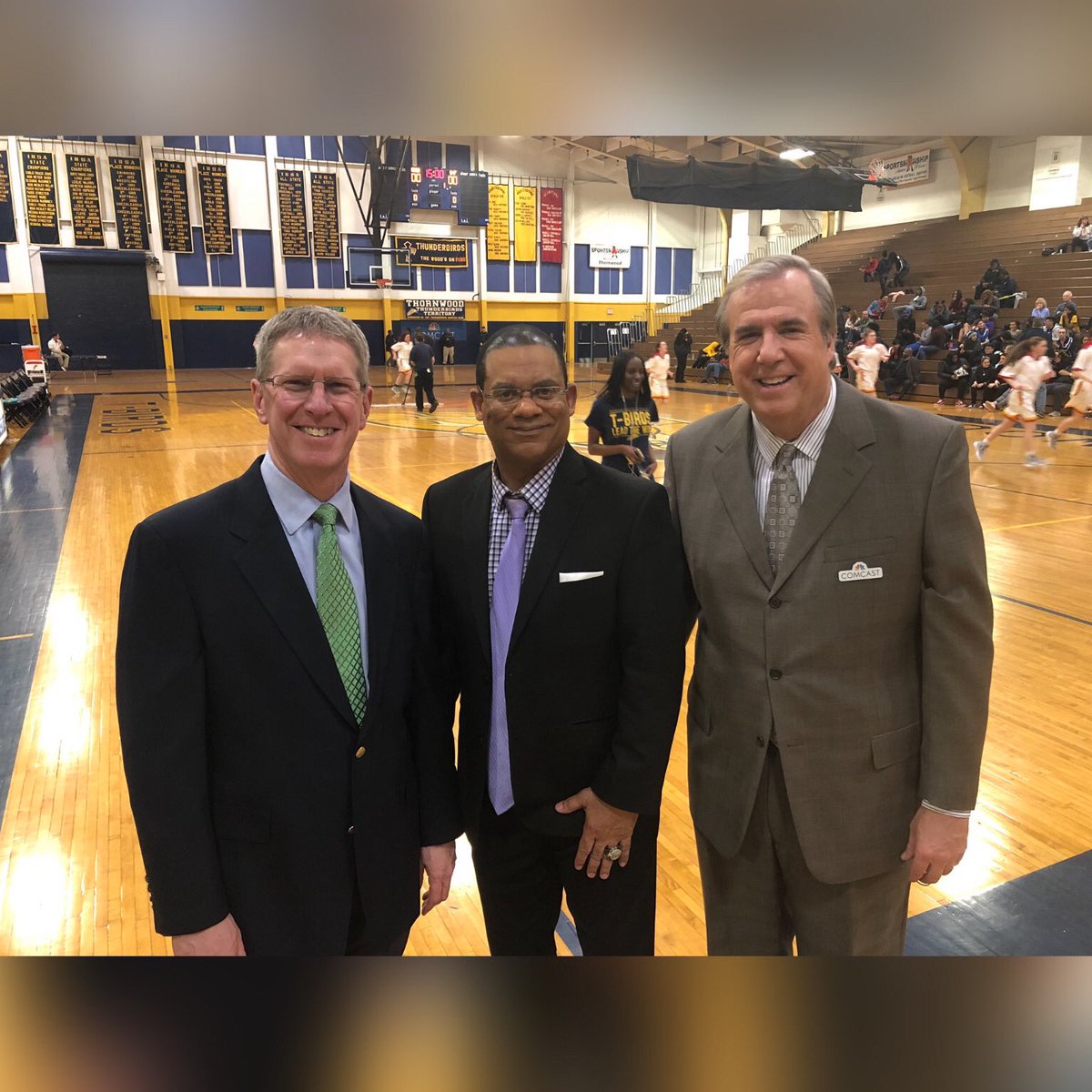 CN100Sports's tweet photo. CN100Sports Monday #GameoftheWeek Conant 4A Super Sectional - Girls Basketball Fremd Vikings vs. Maine West Warriors Stream live @NFHSNetwork at 7pm replay on #ComcastChannel100 March 2nd at 7pm w/ Jim Blaney Kenny McReynolds & @Mark__Krueger info at https://t.co/OEJKKKhwlB https://t.co/Z5E16GI0zs