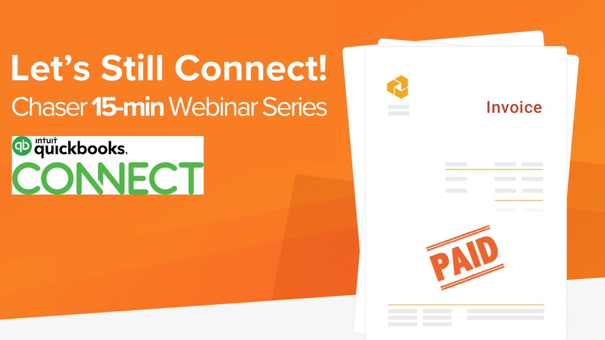 chaser_hq's tweet photo. #QBConnect might be cancelled, but you can still catch up with the leaders in #CreditControl. #Letsstillconnect Webinar Series by Chaser! Register here: https://t.co/wtsjRcuJ3y https://t.co/l5mzj8Bru9