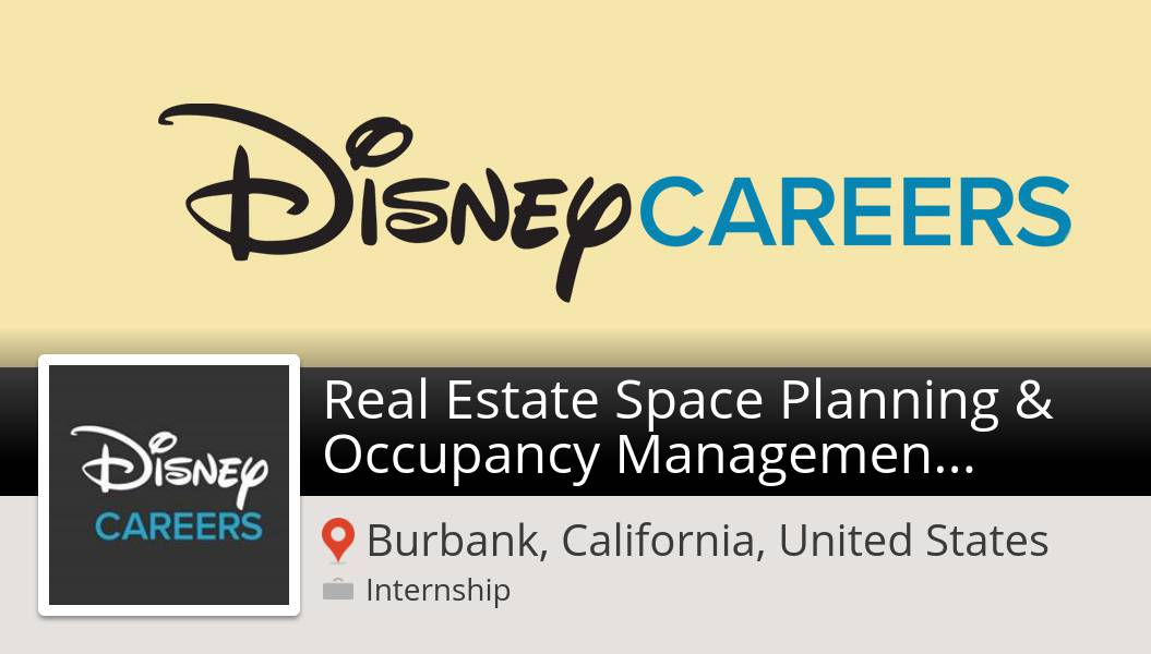 RecruiterMarcie's tweet photo. Apply now to work for #Disney as Real Estate Space Planning &amp; Occupancy #Management #InternSum/Fall '20 in #Burbank! #internship  #DisneyJobs https://t.co/LLzzvd5k9f https://t.co/ZQ6G01ScqP