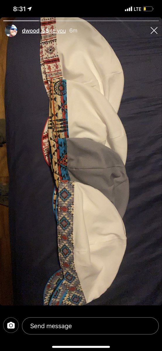 Happy customer with some caps from our Aztec Line by @brande_jane  these are just a few of the patterns we will offer! 

Have some exciting things in the works with @Lila_Russell2 &amp; <a href="/Wyatt_clide_/">🎲slide clide🎲</a>  coming soon with this line 🧐