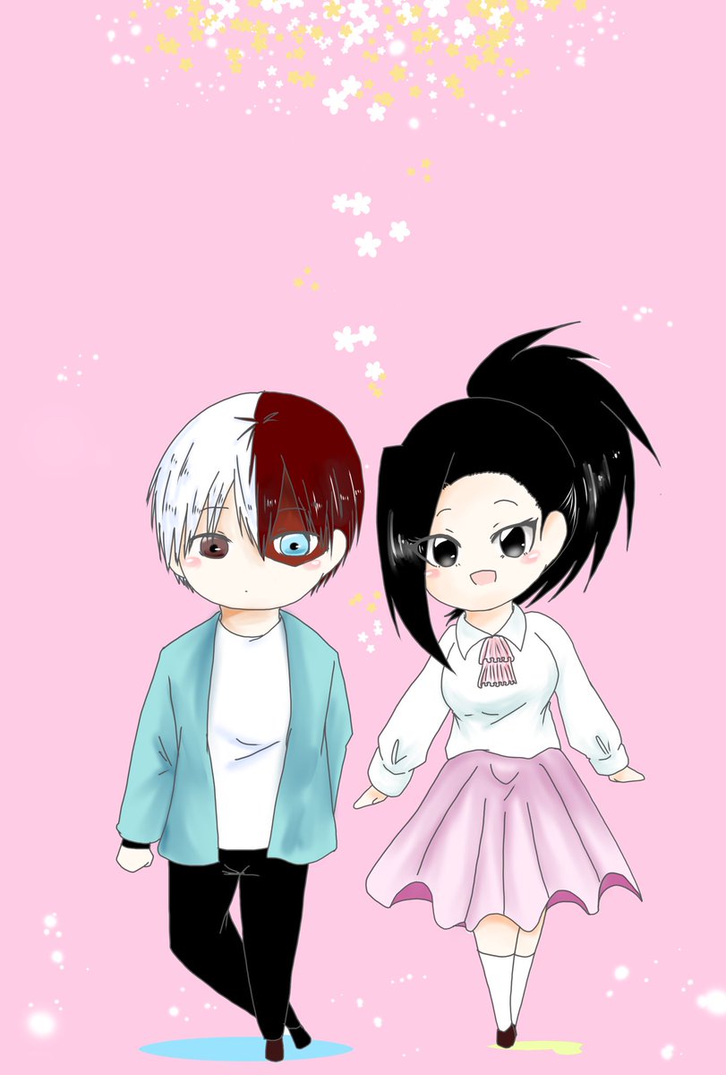 ヒロアカ 轟百で春 こまめのイラスト ヒロアカ 轟百で春 こまめのイラスト