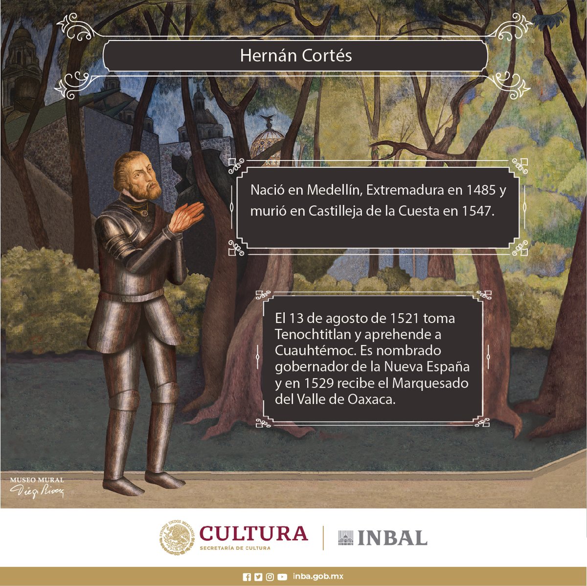 ¿Quieres saber más sobre los personajes que habitan el mural "Sueño de una tarde dominical en la Alameda Central" de Diego Rivera? ¡Visita el <a href="/MuseoMural/">Museo Mural Diego Rivera</a>!