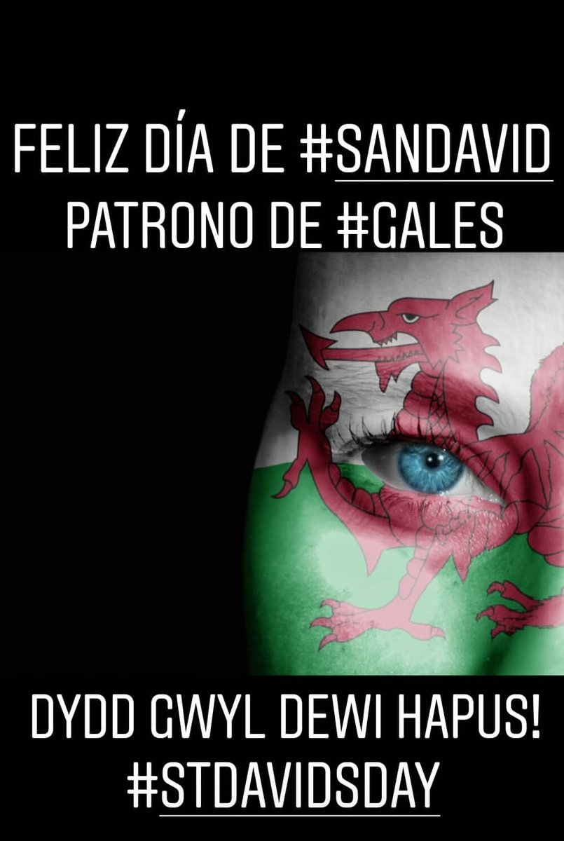 Feliz #DíaDeSanDavid Patrono de #Gales
#DyddGwylDewiHapus #StDavidsDay #SanDavid <a href="/SanDavidTrelew/">Asociación San David Trelew</a>