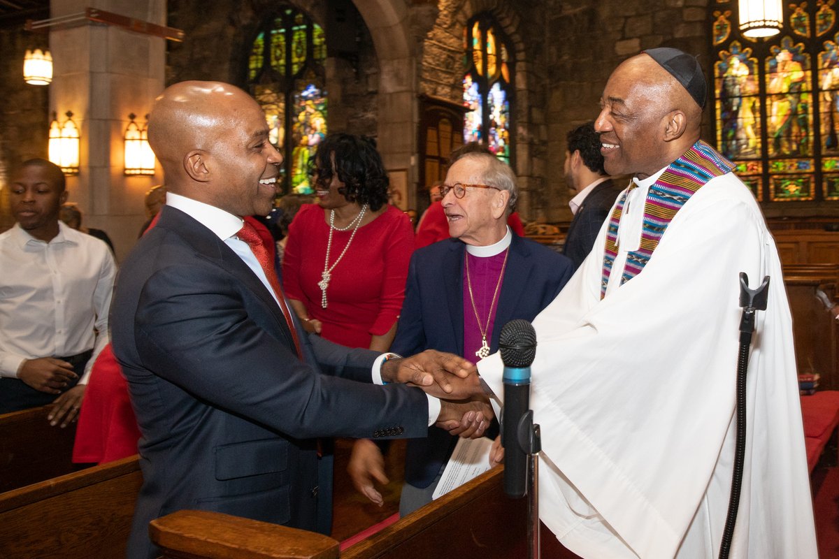 HRC President Alphonso David with members of the Church