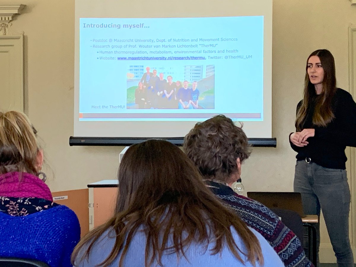 hannahpallu's tweet photo. Thank you very much @lewis_halsey from @RoehamptonUni for inviting me over this week, to talk about human #thermoregulation and the thermoneutral zone. It was great meeting so many colleagues working on similar and also totally different topics. Hope to see you soon @MaastrichtU! https://t.co/cAPkzhIcvT