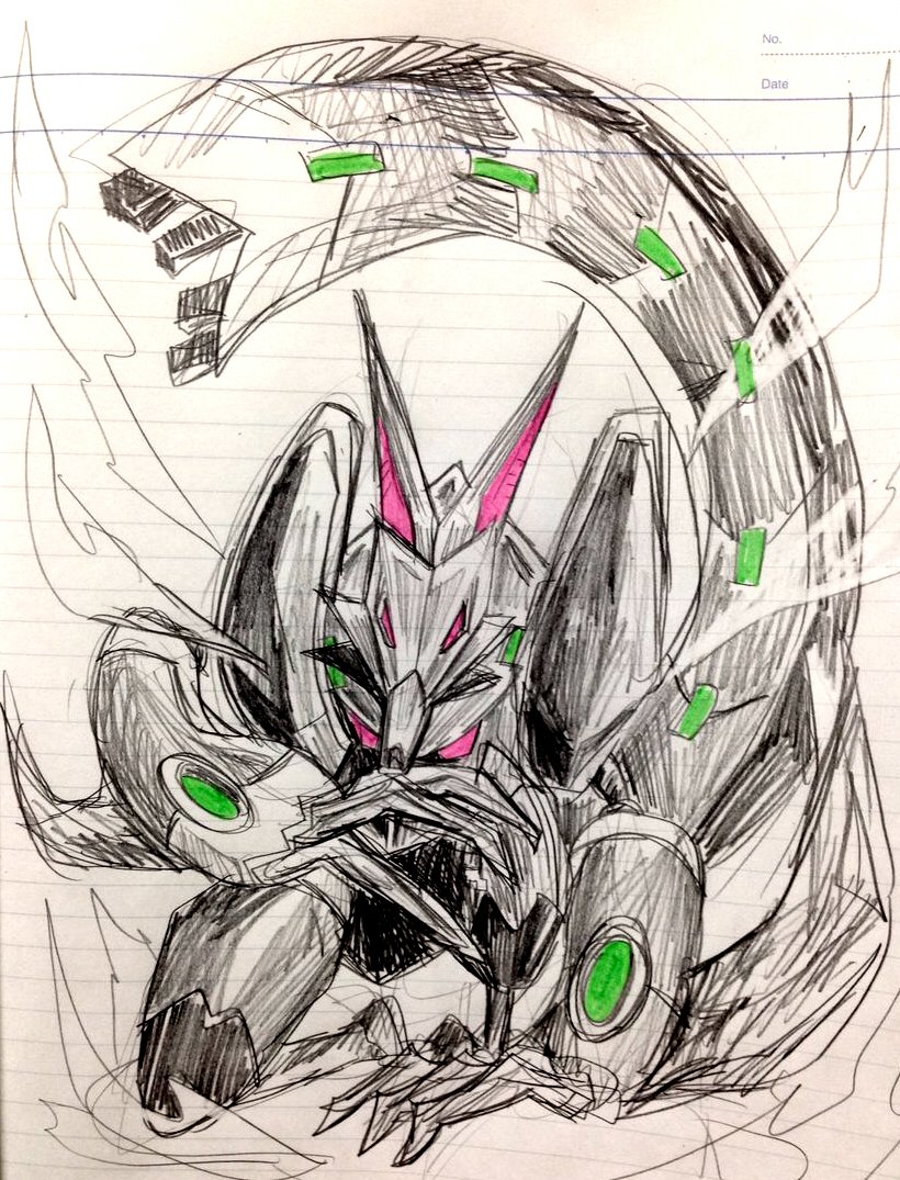 これはアナログで描いた推しのルナエッジくんとビブリーオくんです
どっちもロクゼロ4の敵ボスですのよ 