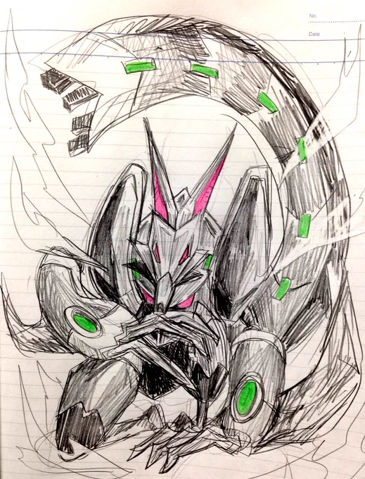 これはアナログで描いた推しのルナエッジくんとビブリーオくんです
どっちもロクゼロ4の敵ボスですのよ 
