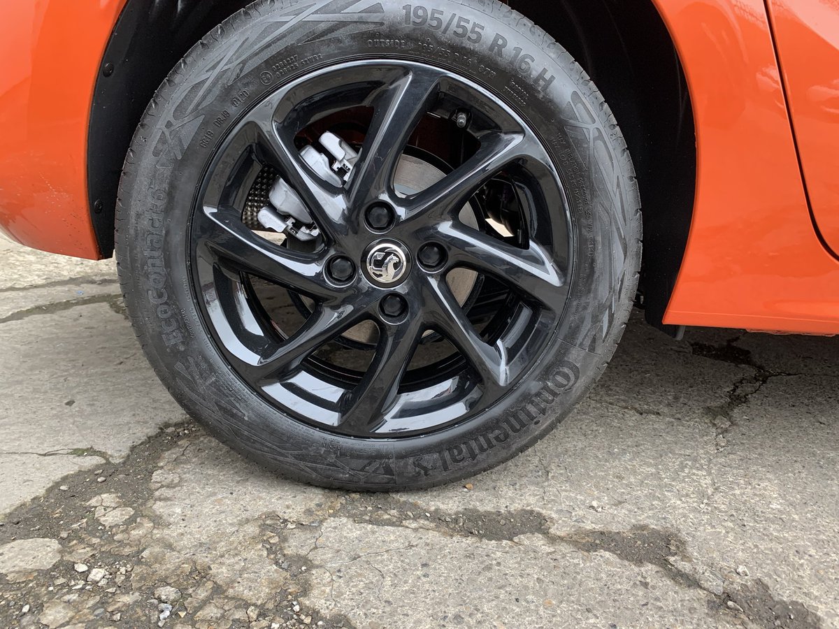 alloypro's tweet photo. Brand new Vauxhall corsa in last week to have the wheels powder coated from standard silver to piano black #vauxhallcorsa #alloypro https://t.co/VpnPZ3g3hu