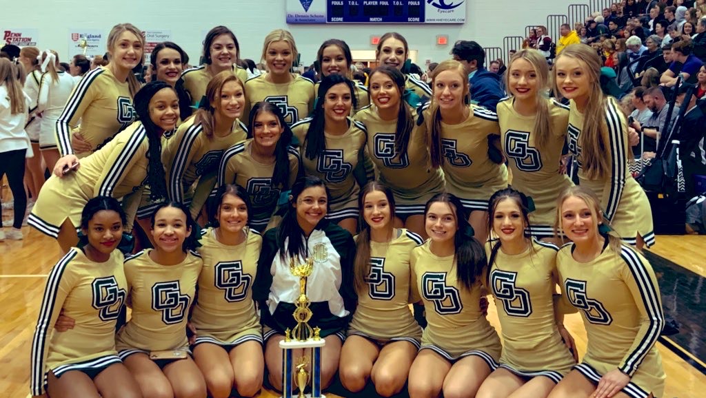 GO_GoldenEagles's tweet photo. This weekend the GlenOak cheerleaders competed at the OASSA State Competition. The Game Day team placed 9th and the Competition team placed 6th in Division 1 non-building. Great Job Ladies! Top Ten in Ohio!!! https://t.co/gDgtDa5ECB