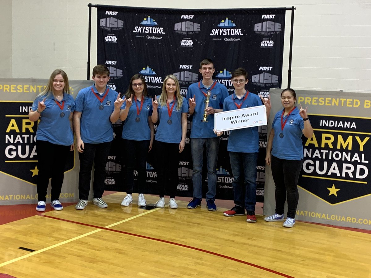 FTC13034's tweet photo. Thank you @FTC_Indiana for such an amazing Semi-State Championship! We are very excited to have won the Inspire Award and qualify for the Indiana State Championship. We had a blast seeing and competing with all of our @FTCTeams friends and family. See you at State! #firstROCKS https://t.co/MmDiio8tOb