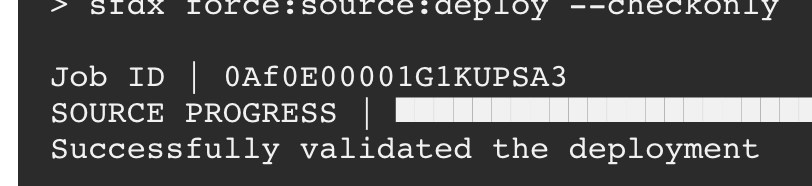 dieffrei's tweet photo. SFDX CLI output Successfully validate the deployment.
However, the real result is fail.
(PS. The exit code was 1, the problem is the message)
@amphro
#sdfx #salesforce https://t.co/Fe51eGZaEv
