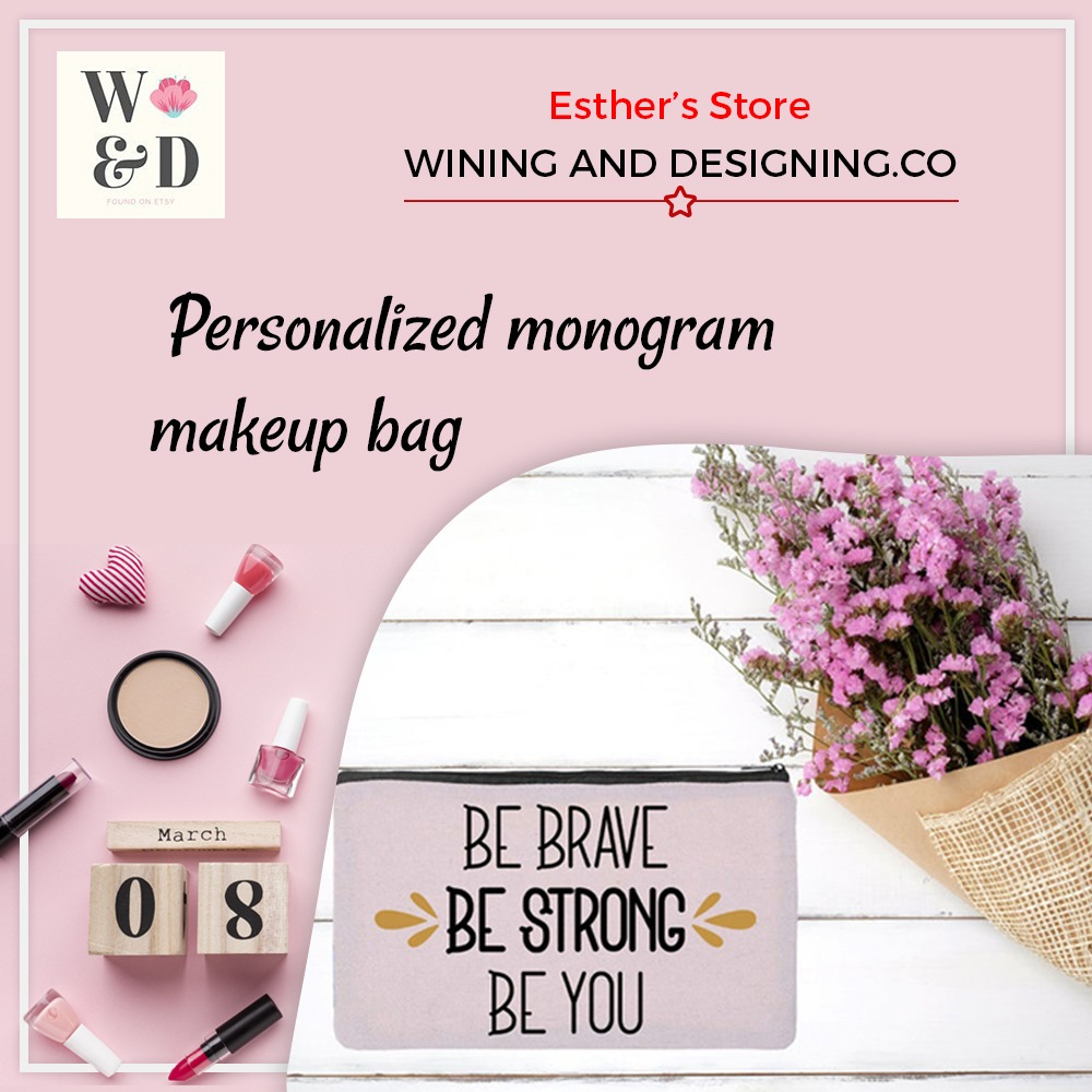 winingdesigning's tweet photo. #Personalized monogram makeup bag 
Materials: canvas, vinyl⁠
#Personalized it as you want.💕⁠
📏Dimensions: 9inx5in⁠
Perfect gift🎁 for bridesmaids⁠
🏢: @winingdesigning 
🛒: https://t.co/5vrarLdFGo⁠
⁠
#Personalizedmakeupbag #makeupbag #cursivenamebag #bridesmaidgift https://t.co/F2IZaG7CN9