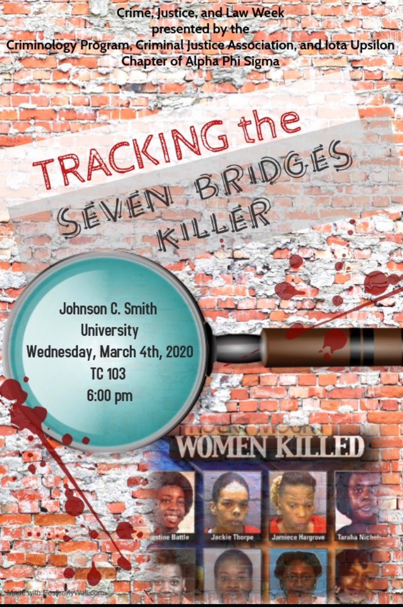 jcsu_cja's tweet photo. Please come out and support the 12th Annual Crime, Justice, and Law Week! We have activities/events from Monday - Friday that I’m sure you don’t wanna miss! So please save the date and come out! #JCSU https://t.co/QowawPoiKk