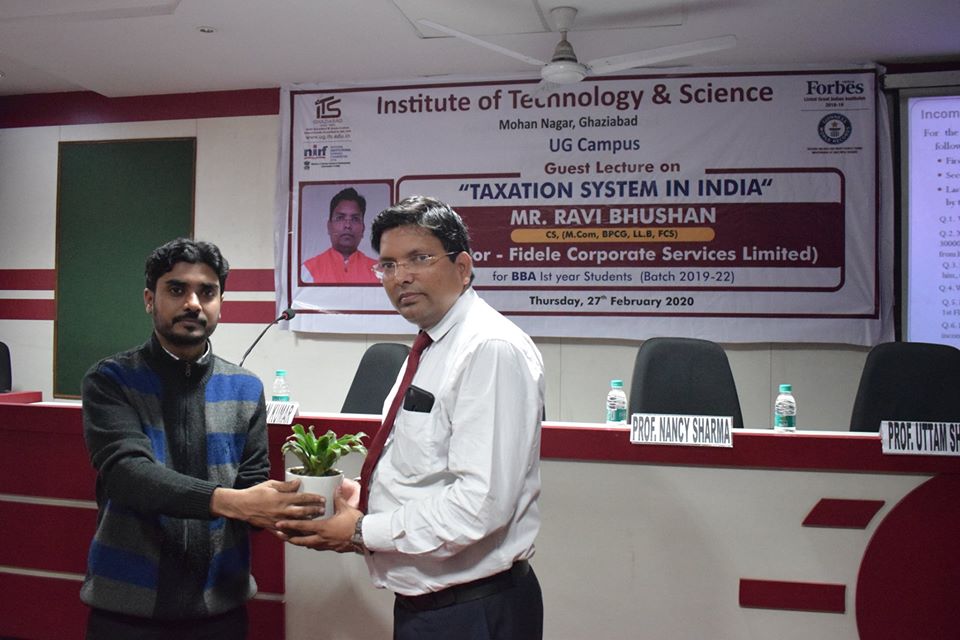 ITSMohanNagar's tweet photo. @ITSMohanNagar Ghaziabad organized Guest Lecture on “#Taxation_System_in_India” for BBA first-year students on 27 February 2020.
More info: https://t.co/PvuPaJ7viG

#ITS #ITSCollege #ITSGhaziabad #GuestLecture #BBA #BBACollege #BBACampus #BBACourse #BBA_Admission_2020 https://t.co/z5NM7D9cPm