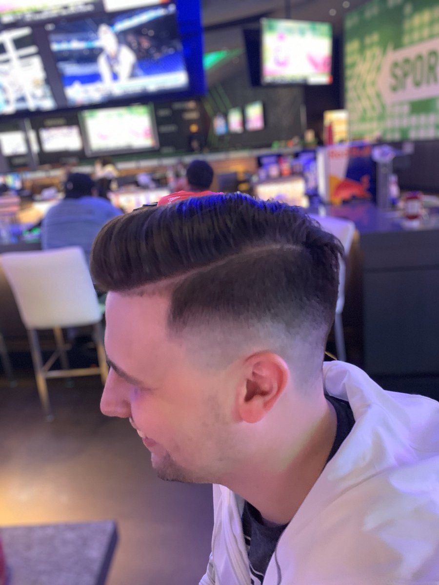 RLMcintyreJr's tweet photo. This is still his game hair. @Headshoulders you need to sign this man... Sorry @PatrickMahomes #LiveHeadFirst #watchus https://t.co/YeOgAmC4Fz