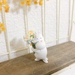 アイデアが素敵!ムーミンのフィギュアにお花を持たせてみた結果･･･!