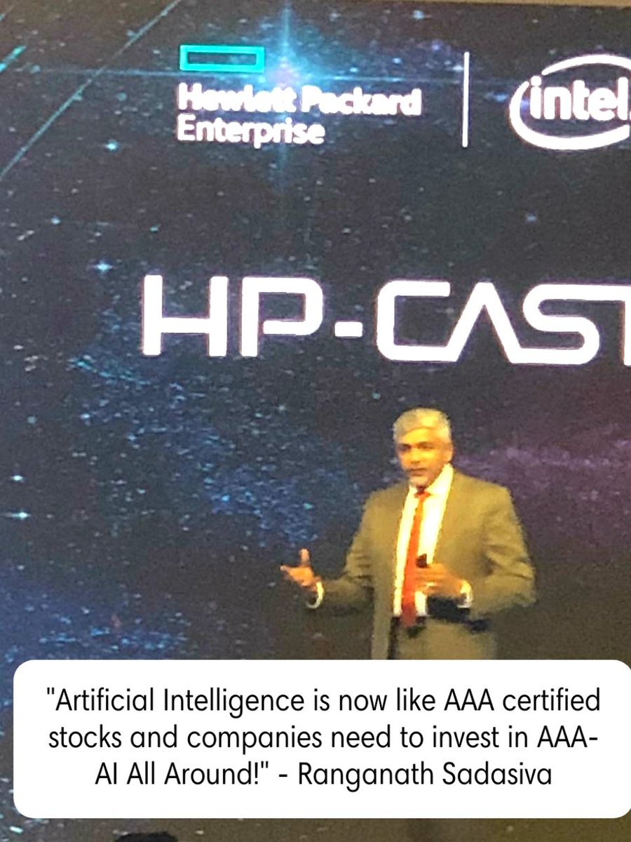 rangu_s's tweet image. At #HPCAST #ArtificialIntelligence #AI #DigitalTransformation #technology #HPC #HPEIndia