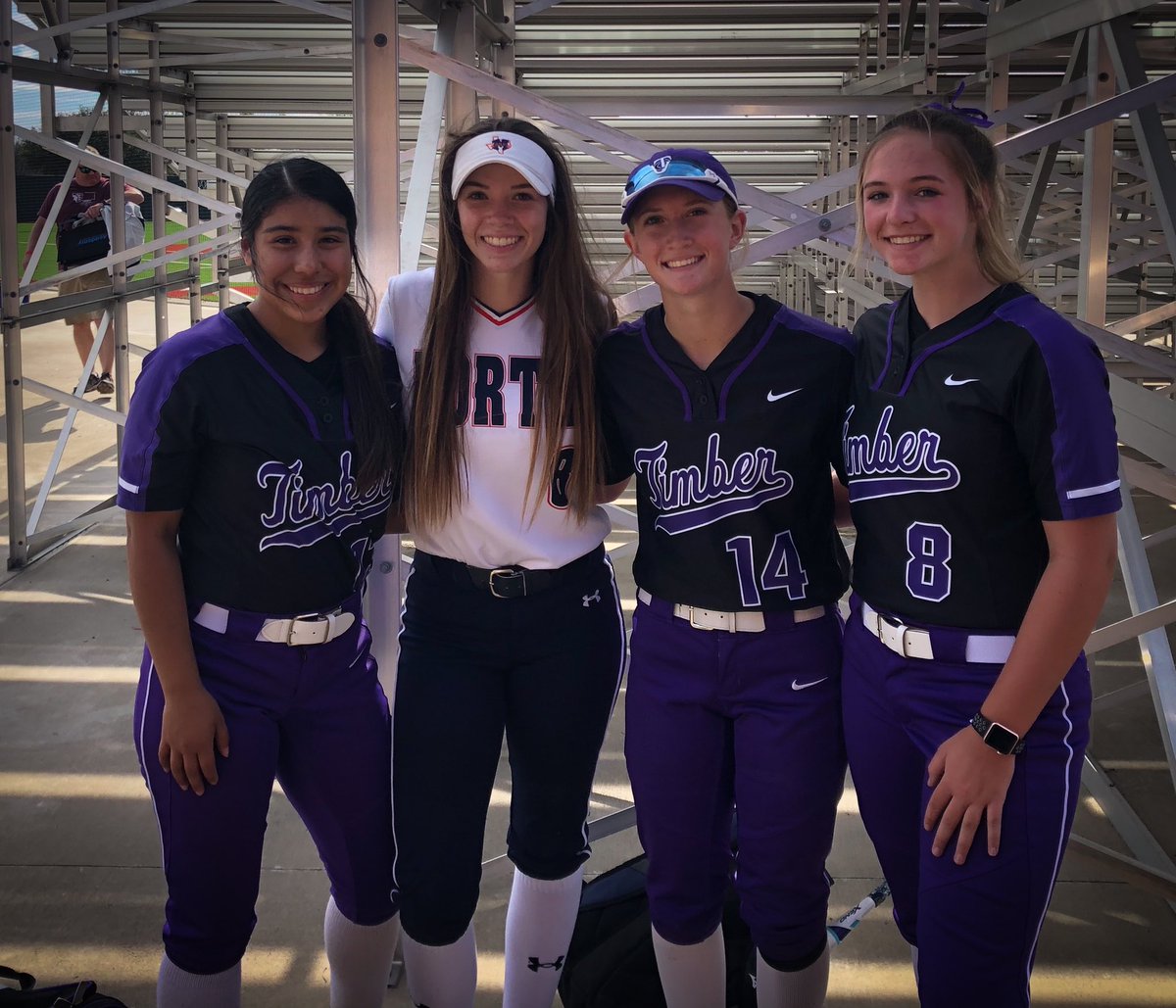 This picture might possibly have 4 of the kindest hearts in high school softball.  These are current and alum of the 16 Gold team.  Proud of all you ladies!
<a href="/LoLoDavies1/">Lauryn Davies</a> <a href="/ittzzmelody/">Melody❤️‍🔥</a> <a href="/_caroline_8/">Caroline Leos</a> <a href="/kyndelmcdaniel/">kyndel mcdaniel</a>