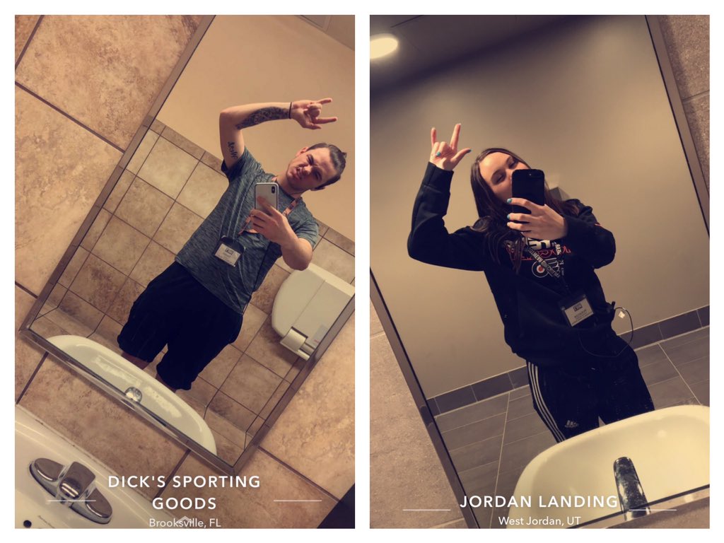 _mckenziebrowne's tweet photo. When you work the same job all the way across the country from each other but do the same thing #bestfriendprobs #dsgforlife @DustinHebson https://t.co/WjwDbUtamX