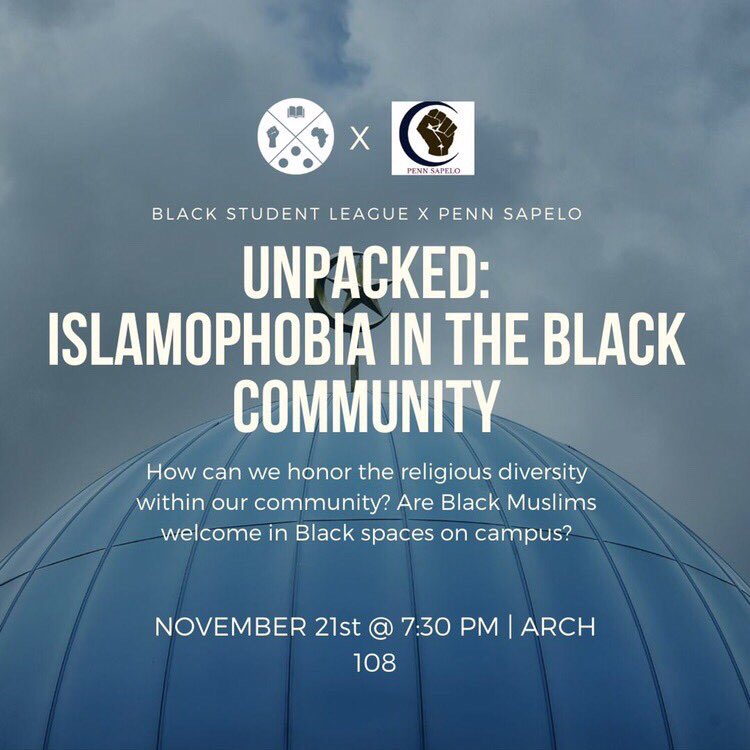 Events hosted by Black Muslim student orgs: they are striving to understand themselves and to be understood in a world committed to erasing their personhood. I’m so inspired by these trailblazing young Black Muslims!