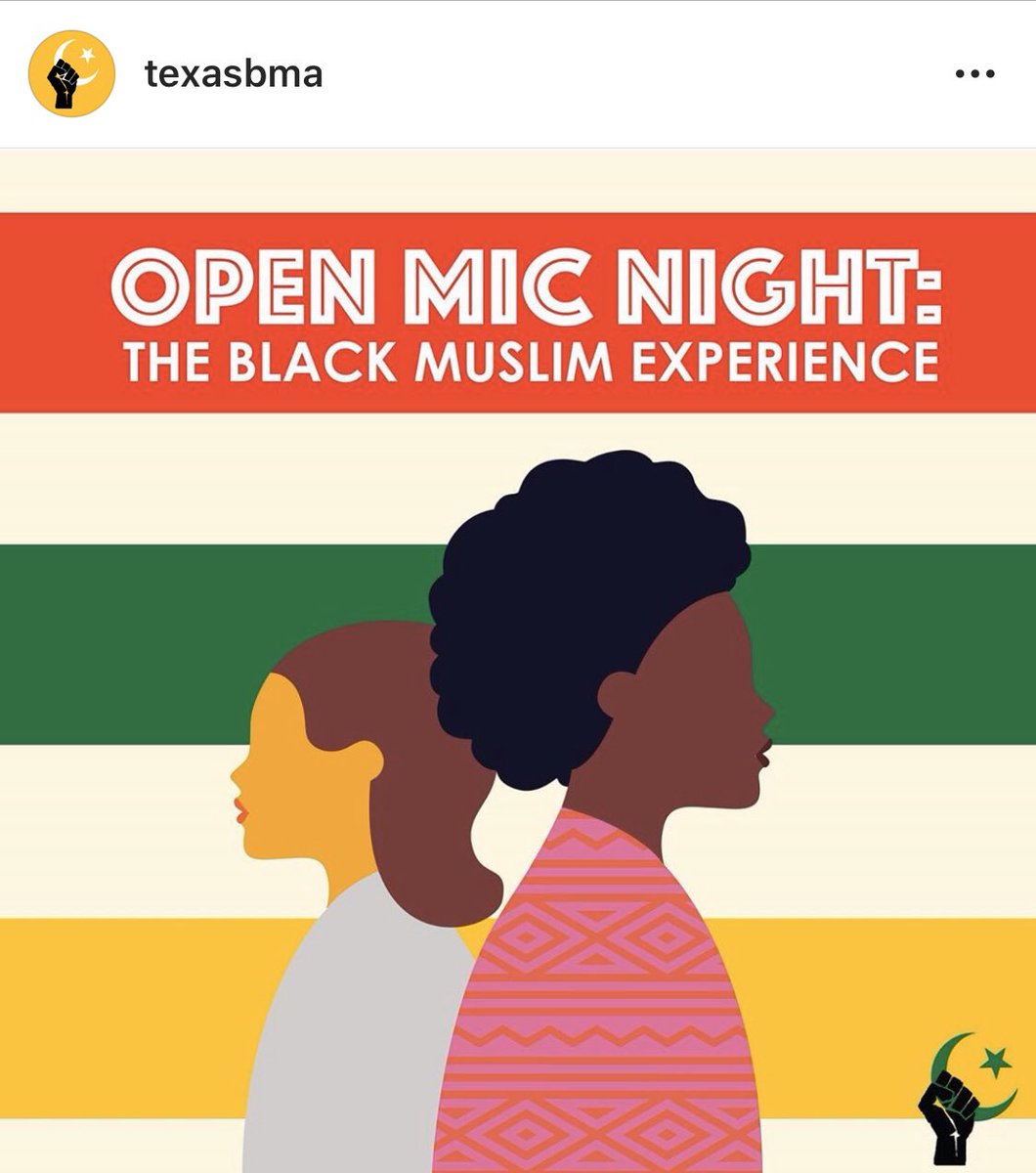 Events hosted by Black Muslim student orgs: they are striving to understand themselves and to be understood in a world committed to erasing their personhood. I’m so inspired by these trailblazing young Black Muslims!