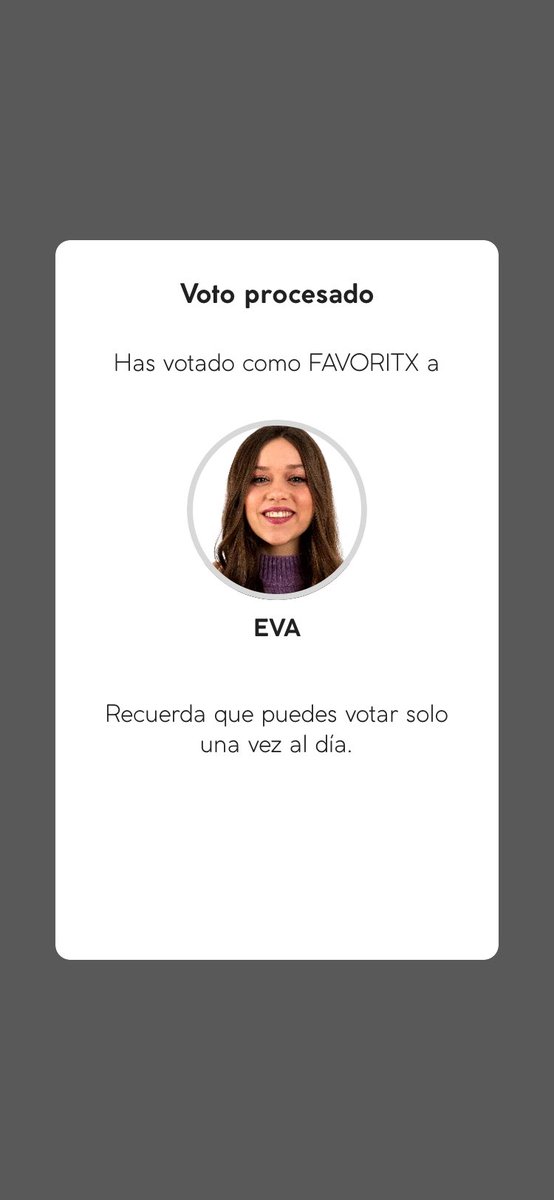 alfhermida's tweet photo. Empezamos a semana. Eva, favorita!
#OTGala7
#MomentoEva
#ForzaEva https://t.co/m7TLXT0u71