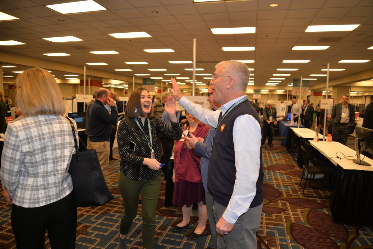 BEMAConnectsYou's tweet photo. .@BEMAKerwin did laps at the #BakingTECH2020 Marketplace today, touching base with BEMA members and bakers. Great conversations and some new connections! https://t.co/M3eqJzY5zD